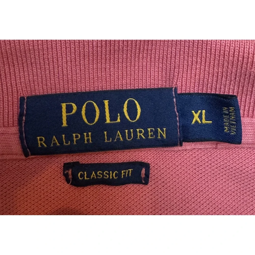 Polo Ralph Lauren Classic Fit Polo Shirt Coral Salmon Size XL